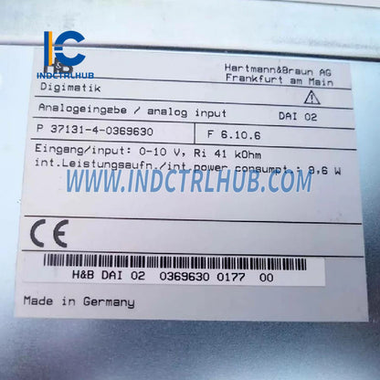 0369630M-REF | ABB DAI 02 Input Analog yang Diperbaharui