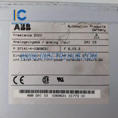P37141-4-0369631 | Модуль аналогового ввода ABB DAI 03