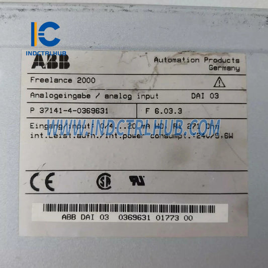 P37141-4-0369631 | ABB DAI 03 Analógový vstupný modul