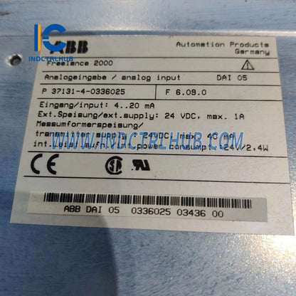 0336025 Tn. | ABB DAI 05 Input analog mulai V 3