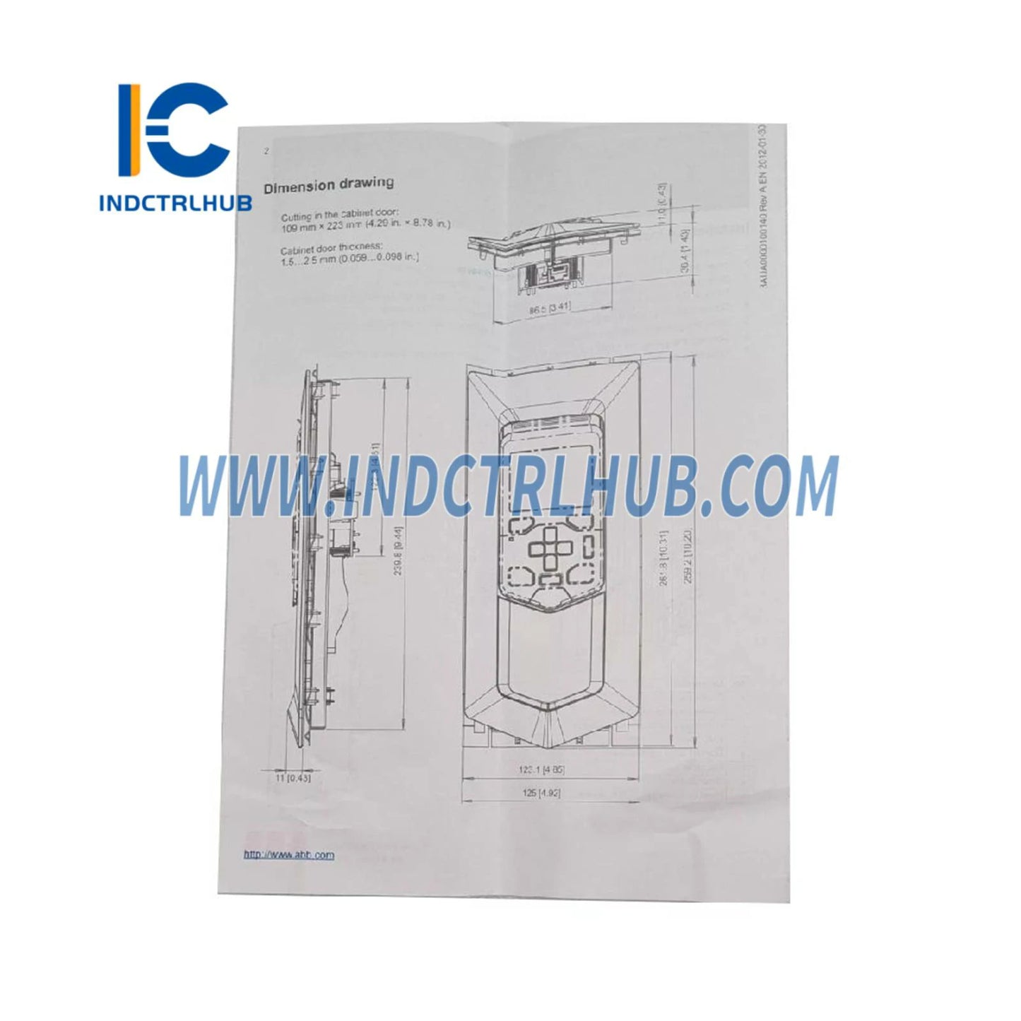 3AUA0000108878 | ABB Schalttafel-Montageplattform (flach) DPMP-01