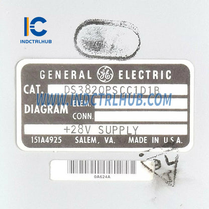 Authentic Nameplate and Serial Number for General Electric Factory Original Label