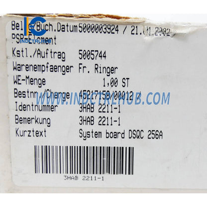 DSQC256A | ABB Sensor Interface Board