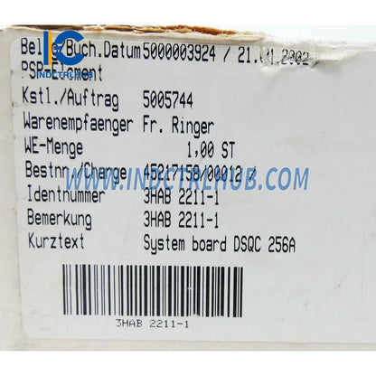 DSQC256A | ABB ploča sučelja senzora