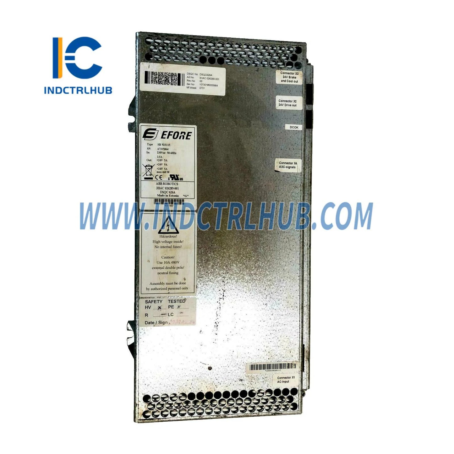 3HAC026289-001 | ABB DSQC626A Захранване