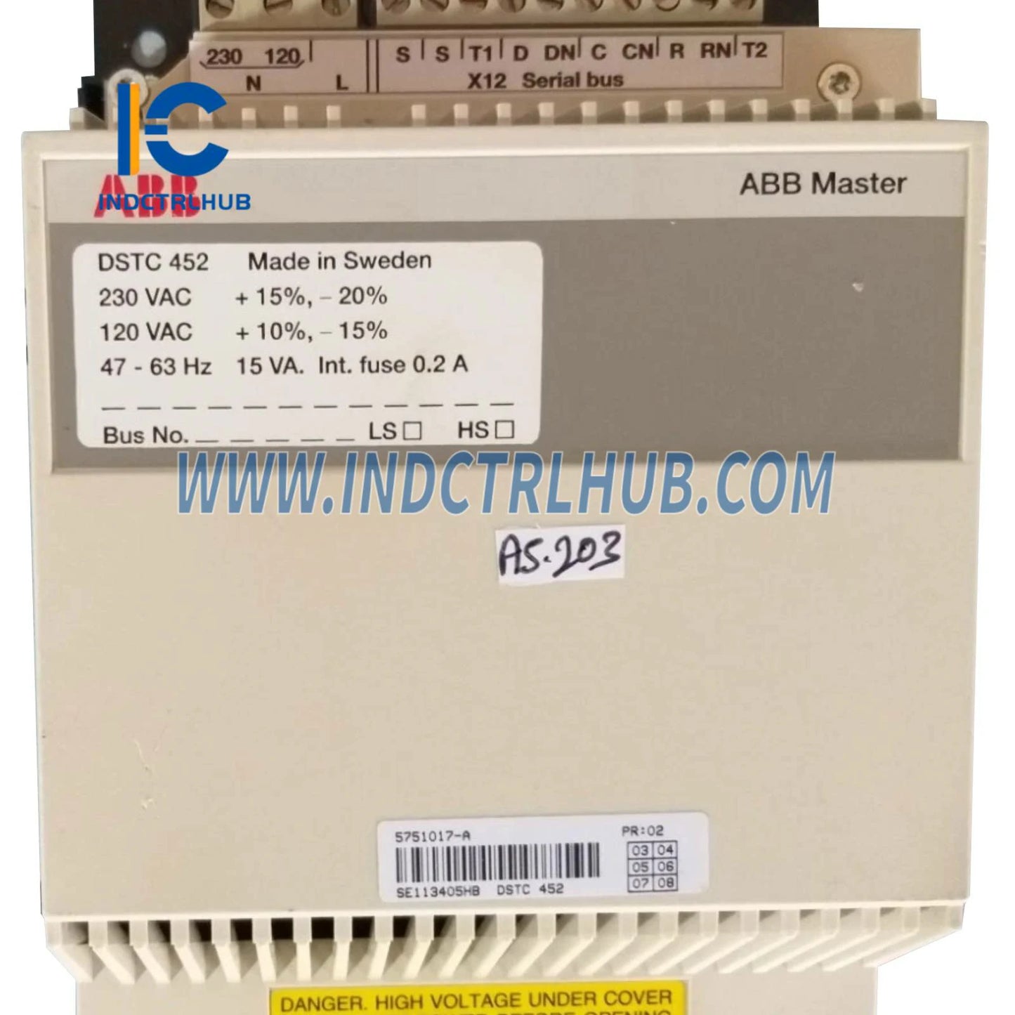 5751017-A | ABB DSTC452 FSK-Modem vir Seriële I/O Bus