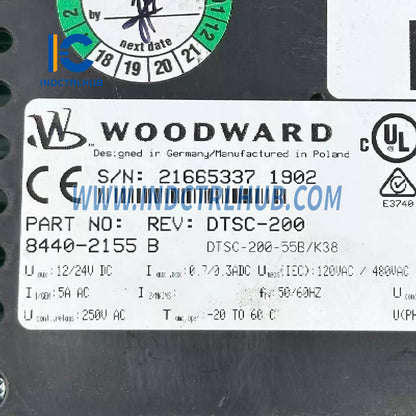 وحدة تحكم مفتاح التحويل الرقمي Woodward DTSC-200