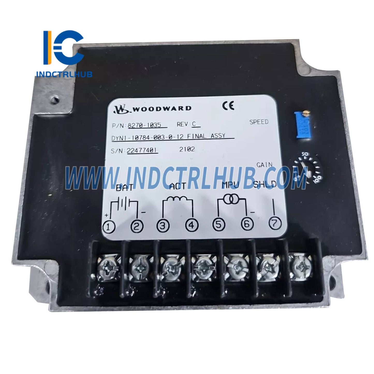 Woodward DYN1-10784-003-0-12 Electronic Governor