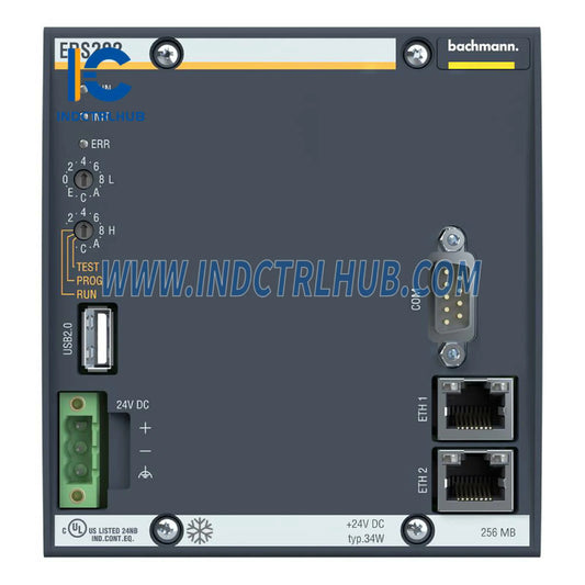 ERS202 Bachmann Ethernet қашықтан басқару станциясы | Қос 10/100 Ethernet порттары RS232 USB ColdClimate