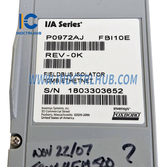Isolador/Interface Fieldbus Foxboro FBI10E P0972AJ