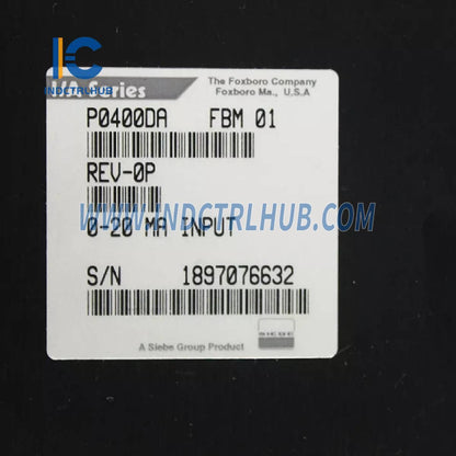 Foxboro FBM01 P0400DA Módulo de Interface de Entrada