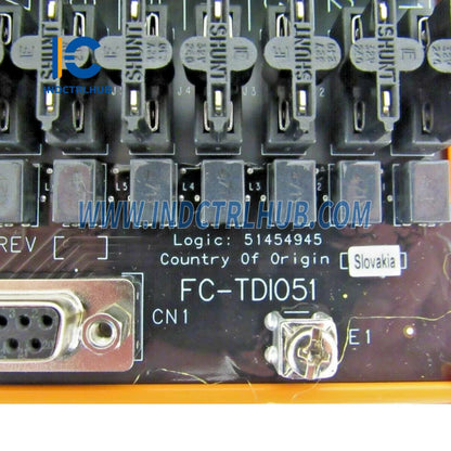 Technical View of Industrial Component Connector and details for FC-TDIO51