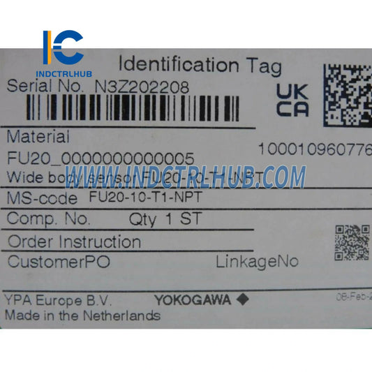Yokogawa FU20-10-T1-NPT Kombinasie pH sensor