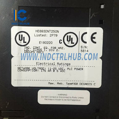 GE HE693DNT250 DeviceNet Network Interface Module