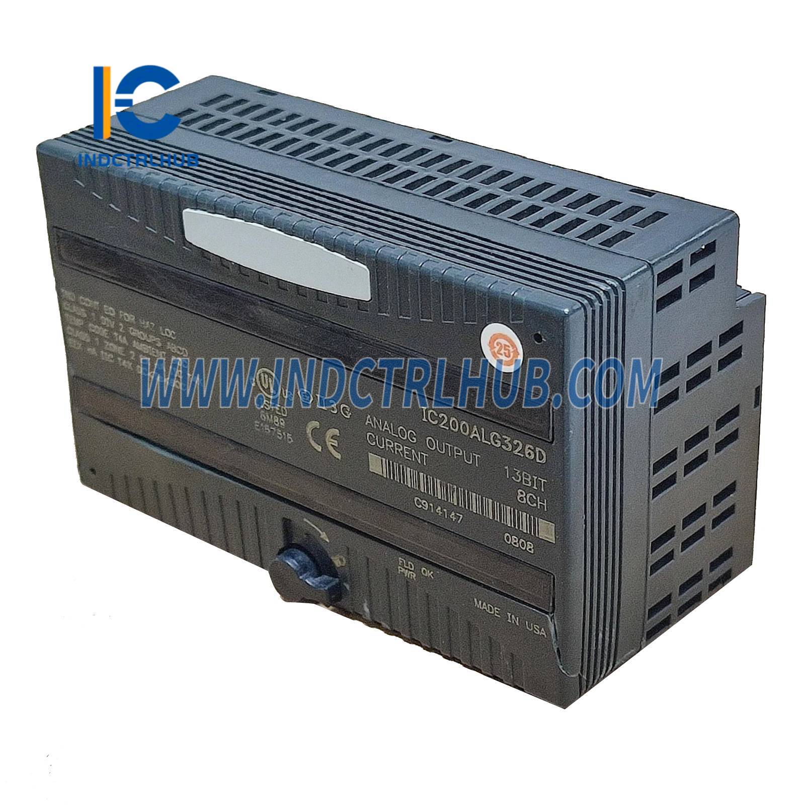 GE IC200ALG326-D 8-Channel Analog Current Output Module - 8-Channel Analog Current Output Module (4_20 mA Revision D)