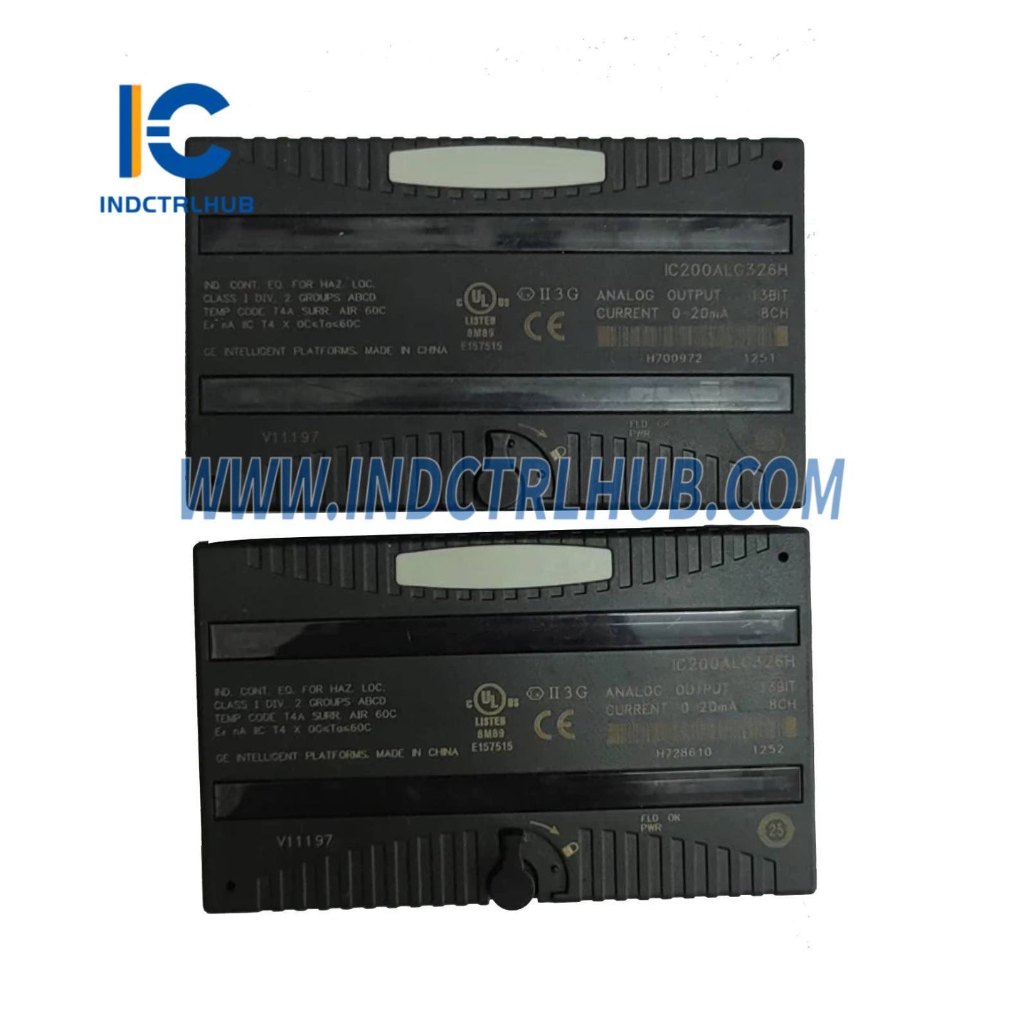 GE IC200ALG326H 8-Channel Analog Current Output Module - 8-Channel Analog Current Output Module