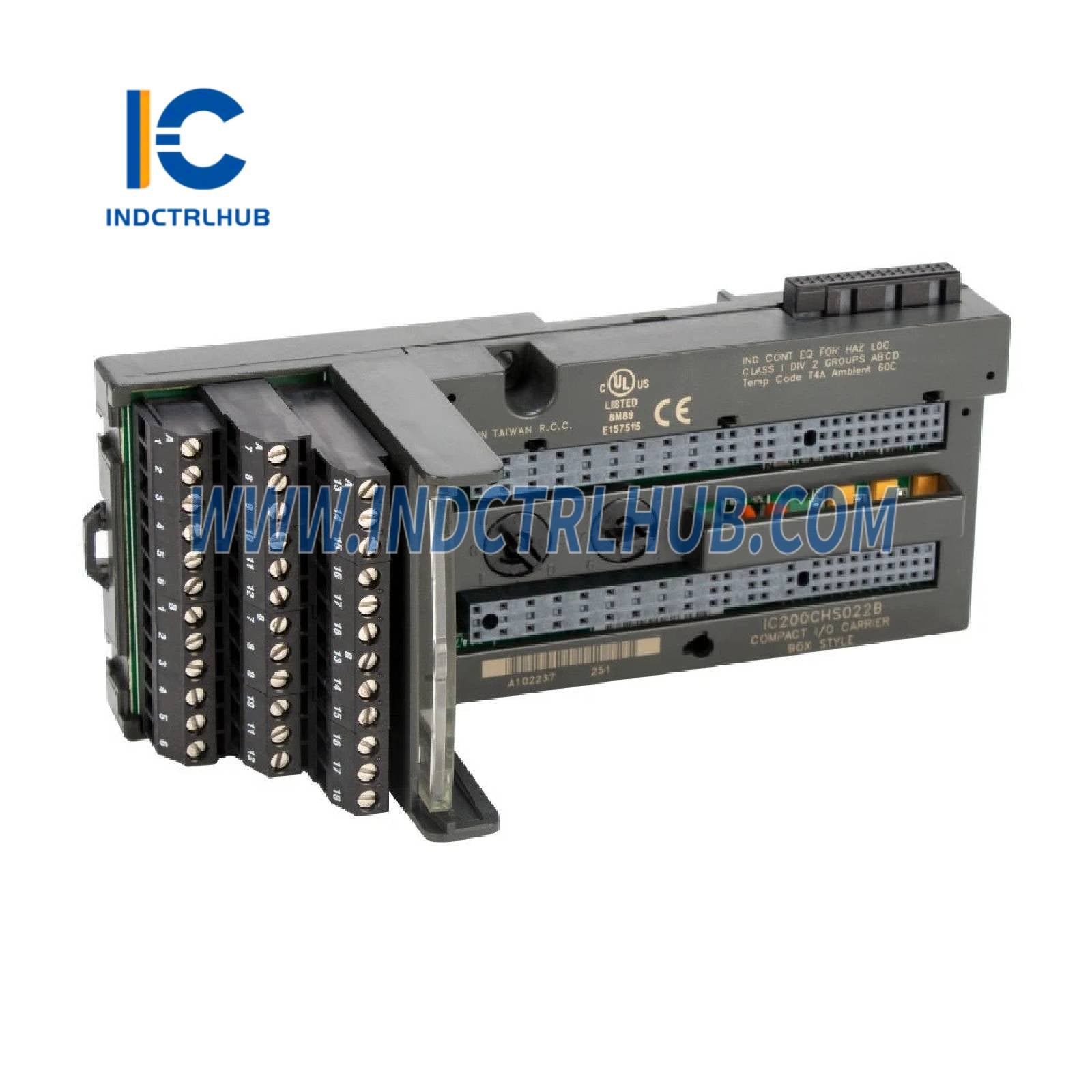GE IC200CHS022B VersaMax Compact I/O Carrier - VersaMax Compact I/O Carrier