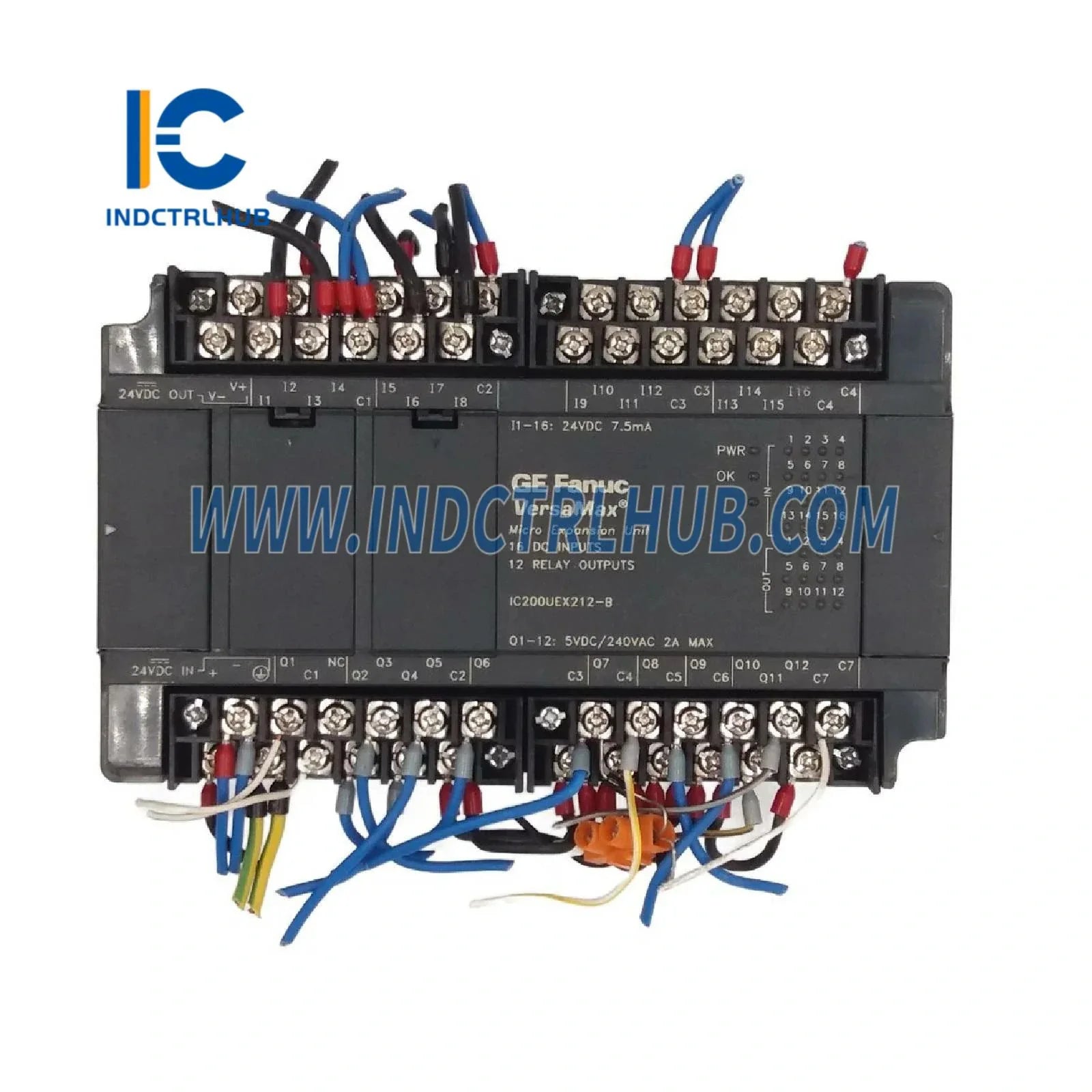 General Electric GE Fanuc IC200UEX212 VersaMax Micro Expansion 14-In/10-Out 120VAC Relay New Original Ready to ship