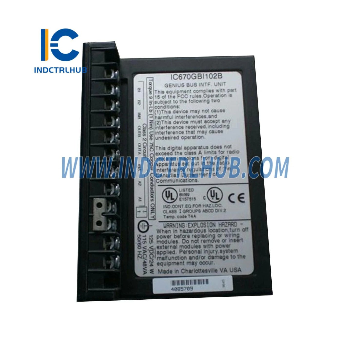 General Electric GE Fanuc IC670GBI102 Field Control Genius Bus Interface NIU Enhanced New Original Ready to ship