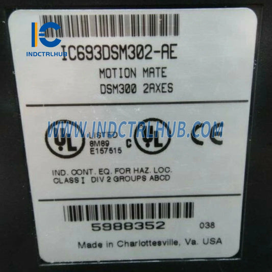 General Electric GE Fanuc IC693DSM302-AE Series 90-30 Digital Servo Motion Control 2-Axis New Original Ready to ship