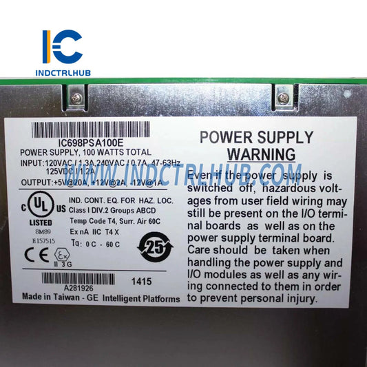 GE IC698PSA100E Napajanja