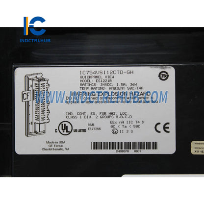 GE IC754VSI12CTD نمای QuickPanel