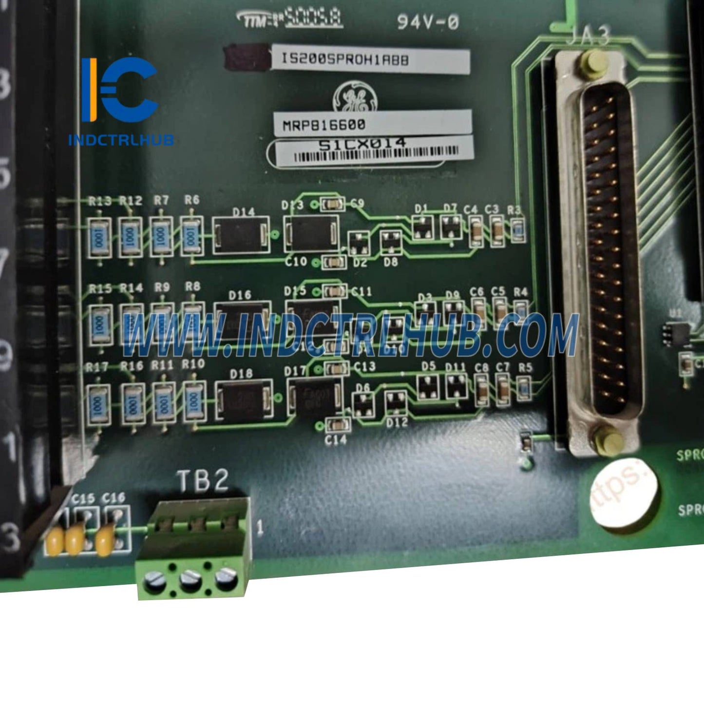GE IS200SPROH1ABB Protection Terminal Board