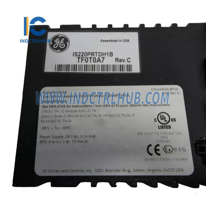 GE IS220PRTDH1B RTD Input Module
