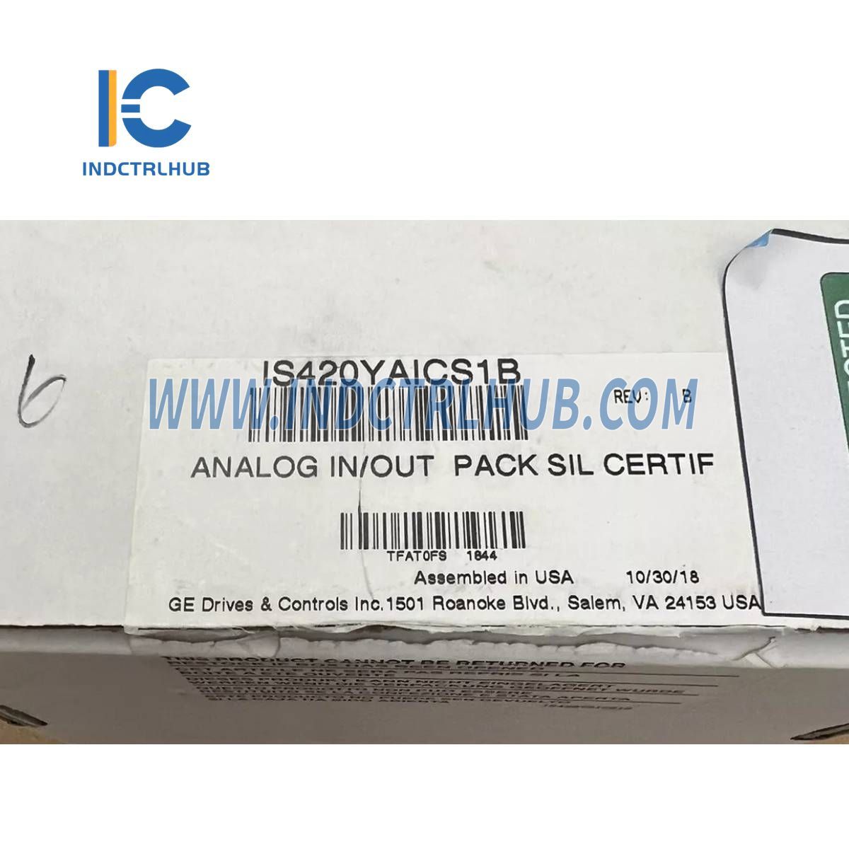 GE IS420YAICS1B Analog Input/Output Module
