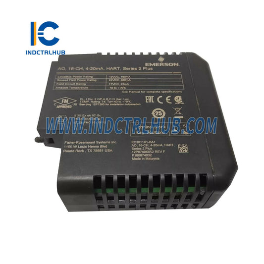 Emerson KC3011X1-BA1 AO Plus 16-Channel 4-20mA HART Card
