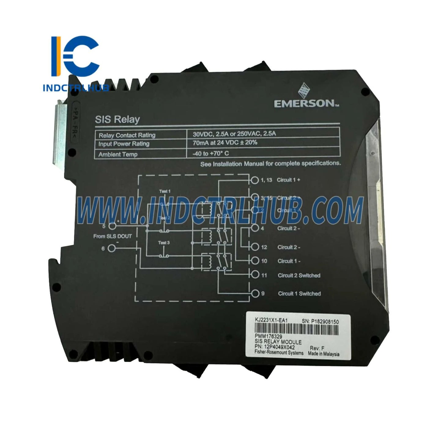 Emerson KJ2231X1-EA1 SIS Relay Module
