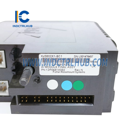 Emerson KJ3002X1-BC1 12P0681X092 2-Wire Analog Input Card, 8-Channel, 4–20 mA