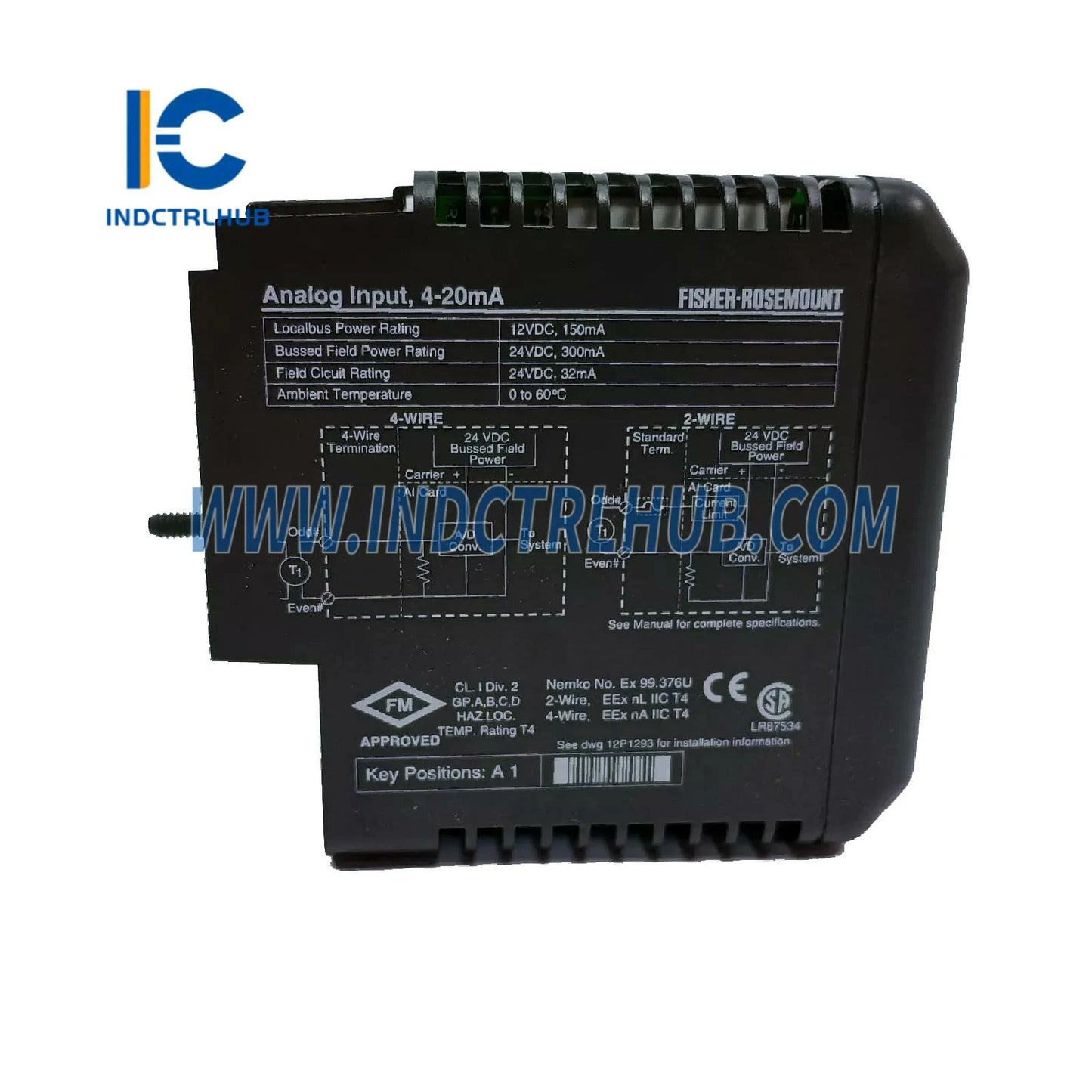 Emerson KJ3002X1-BC1 8-Channel 4-20mA Analog Input Card