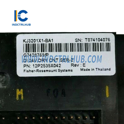 Emerson KJ3201X1-BA1 DeltaV Kuru Kontak Giriş Kartı | 12VDC 32 Kanallı
