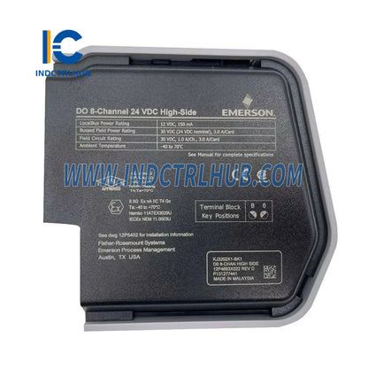 Emerson KJ3202X1-BK1 | DeltaV S-Serisi için 8 Kanallı 24VDC Yüksek Taraf Dijital Çıkış Kartı