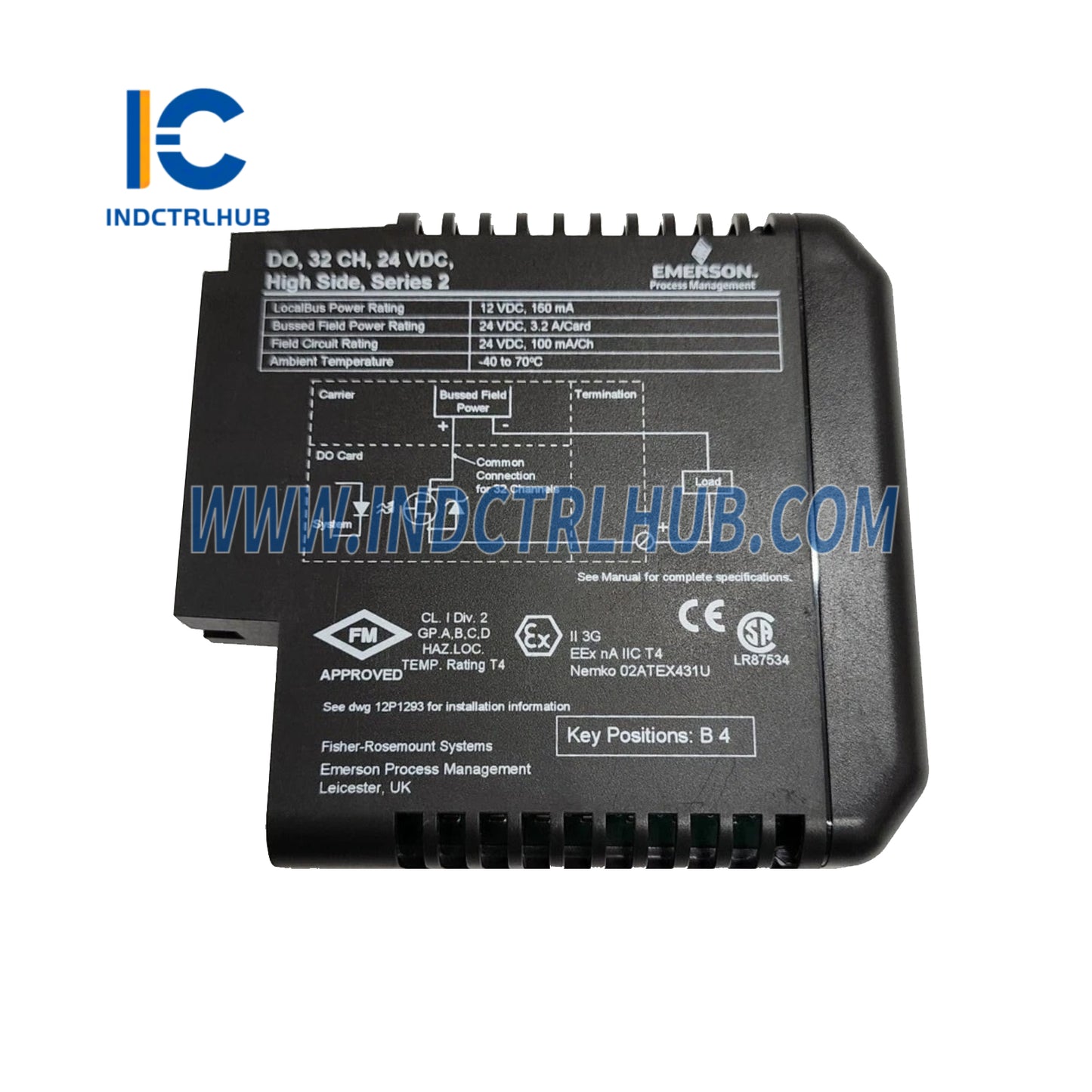 Emerson KJ3204X1-BA1 VE4002S1T2B5 12P3275X022 24 VDC High-Side Series 2 Card