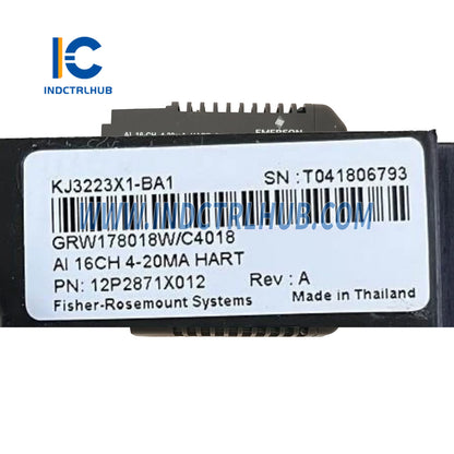Emerson ‎‎KJ3223X1-BA1 12P2871X012 AI 16-Channel 4-20mA HART Input Card