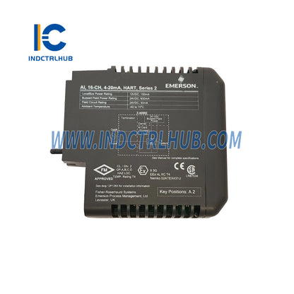 Emerson ‎‎KJ3223X1-BA1 12P2871X012 AI 16-Channel 4-20mA HART Input Card