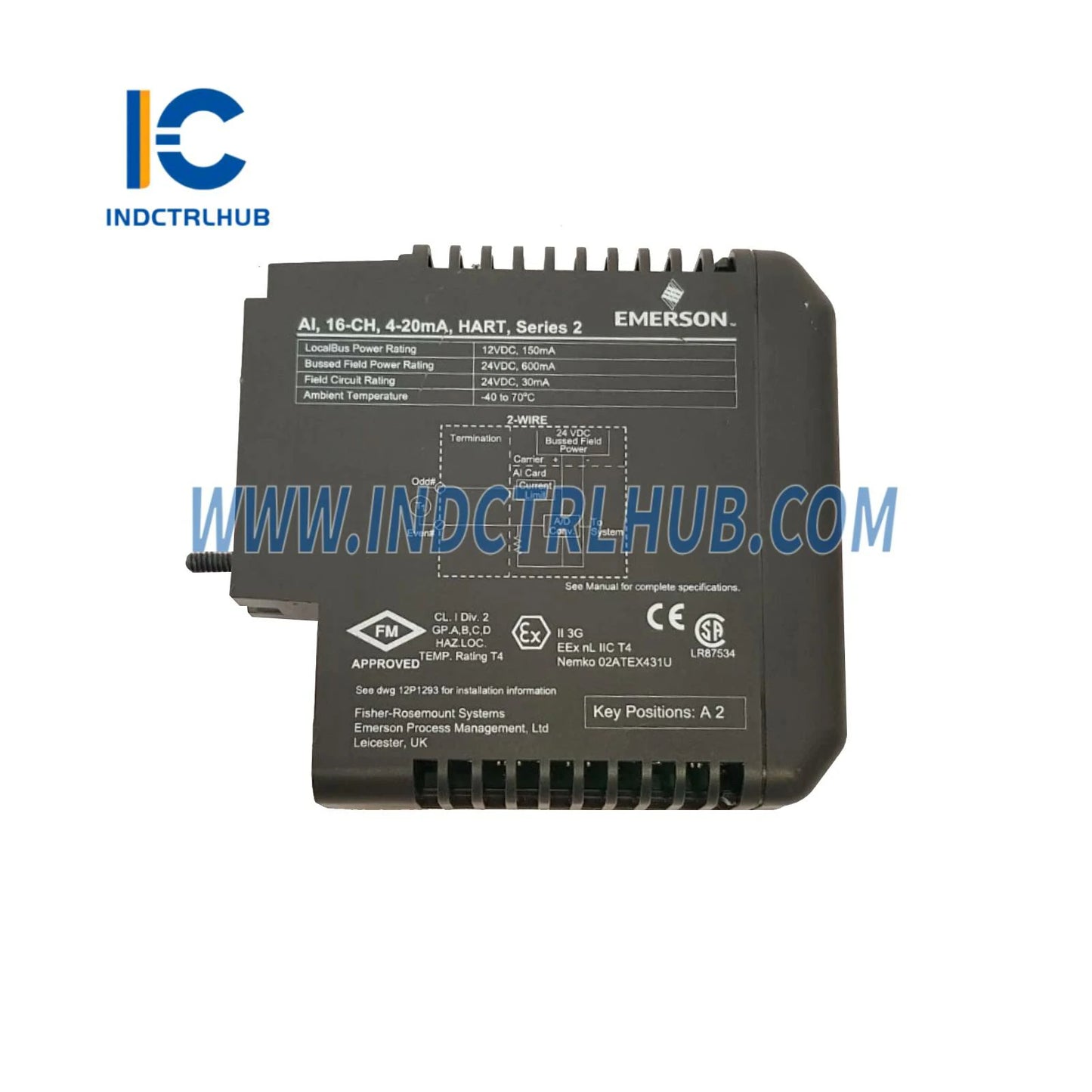 Emerson KJ3223X1-BA1 AI 16-Channel 4-20mA HART Input Card