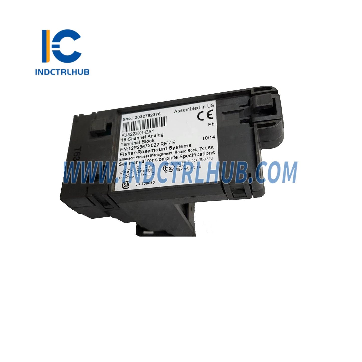 Emerson KJ3223X1-EA1 12P2867X022 16-Channel Analog Input (AI) Terminal Block