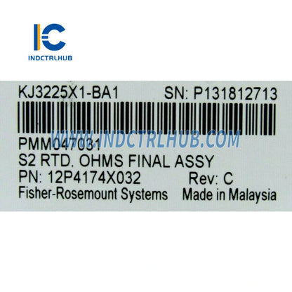 Emerson KJ3225X1-BA1 RTD/Resistance Input Card for DeltaV