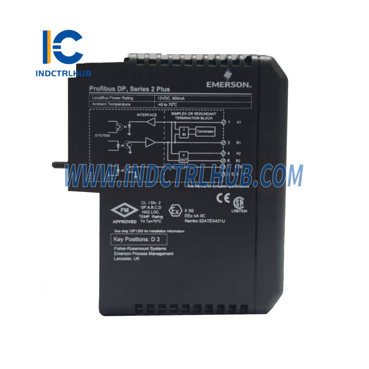 Emerson KJ3243X1-BB1 12P3994X052 Series 2 Plus Profibus DP Card