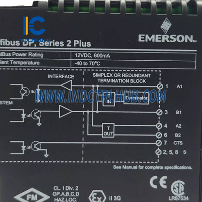 Emerson KJ3243X1-BB1 12P3994X052 Series 2 Plus Profibus DP Card