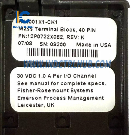 Emerson KJ4001X1-CK1 Mass Terminal Block – 40 Pin