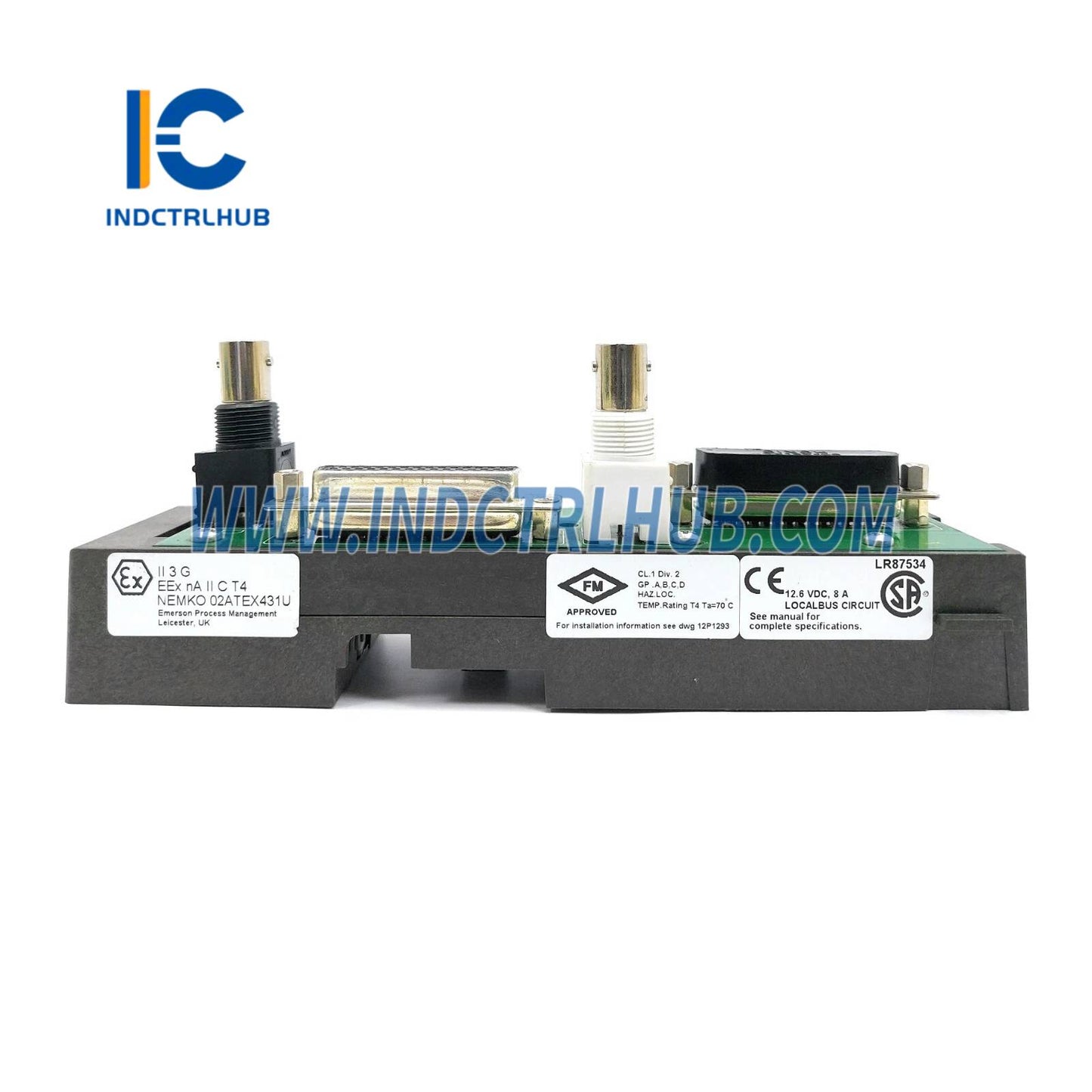 Emerson KJ4001X1-NA1 ABRES2T0200B توسعه‌دهنده کابل دوگانه راست LocalBus افقی