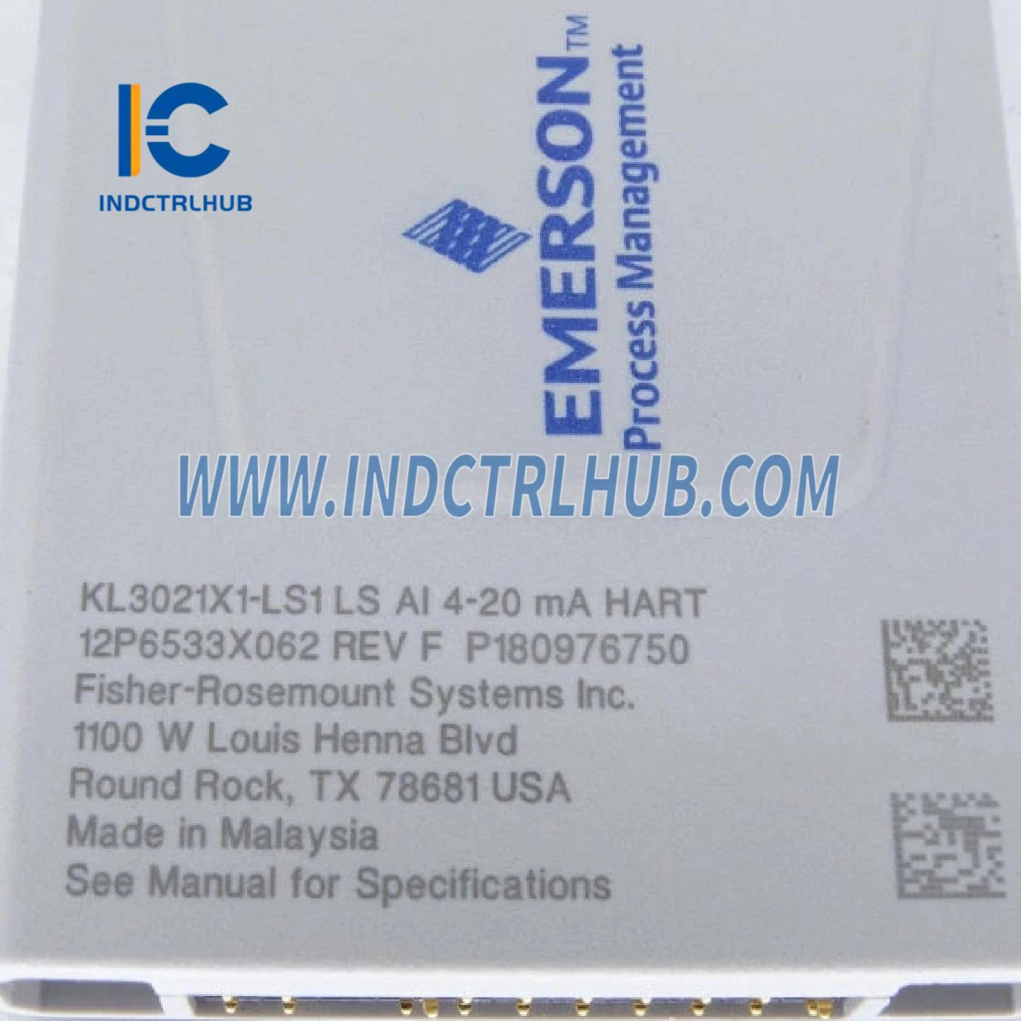 Emerson KL3021X1-LS1 4-20mA HART Analog Input Module with CHARM