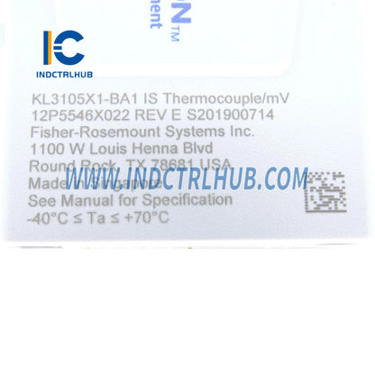 Emerson KL3105X1-BA1 IS Thermocouple/mV CHARM