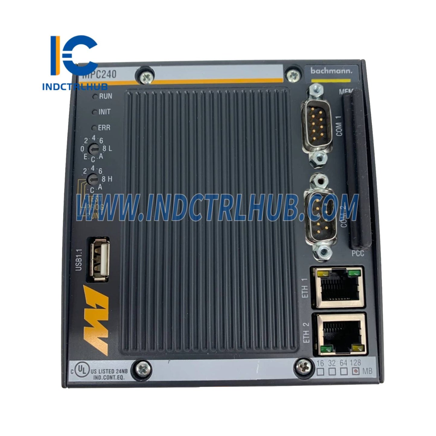 Módulo Controlador Bachmann MPC240 (PLC/CPU) com 64 MB de memória