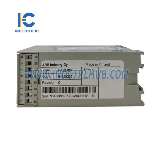3AUA0000016677 | Módulo de extensão de E/S analógica ABB NAIO-03F