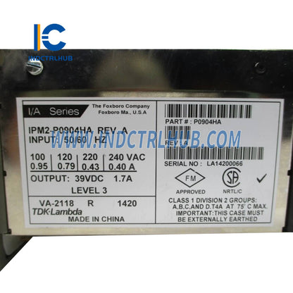 Módulo de Energia Industrial Foxboro P0904HA I/A Series 2